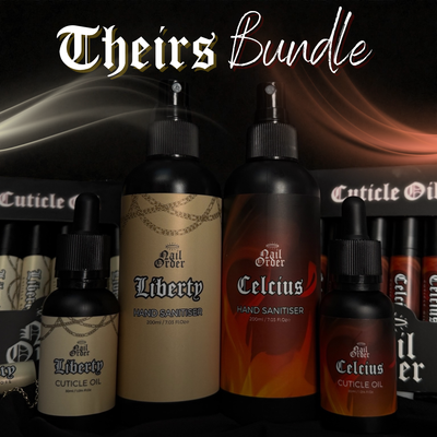 "Theirs" Cuticle Oil & Sanitiser Bundle