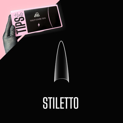 Half Cover Tips - Stiletto