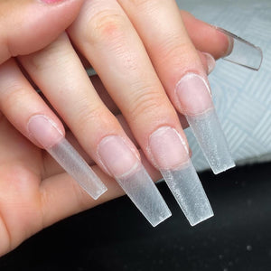 Clear Long Square Box Of Full Cover Tips