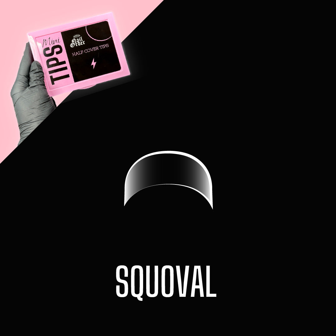 Mini Half Tips - Squoval Clear
