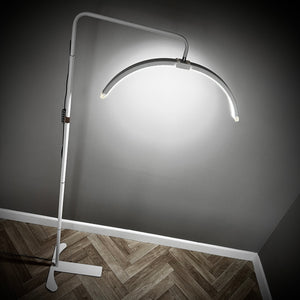 Luna Light (2 Colours) - Nail Order White / Floor Standing (with desk clamp)