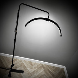 Luna Light (2 Colours) - Nail Order Black / Floor Standing (with desk clamp)