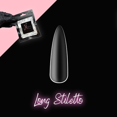 Durchsichtiger langer Stiletto-Nachfüllbeutel mit Spitzen (50)