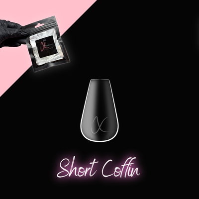 Clear Short Coffin Refill Bag Of Tips (50)