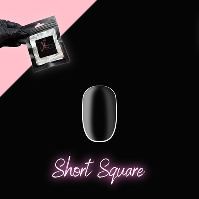 Clear Short Square Refill Bag of Tips (50)