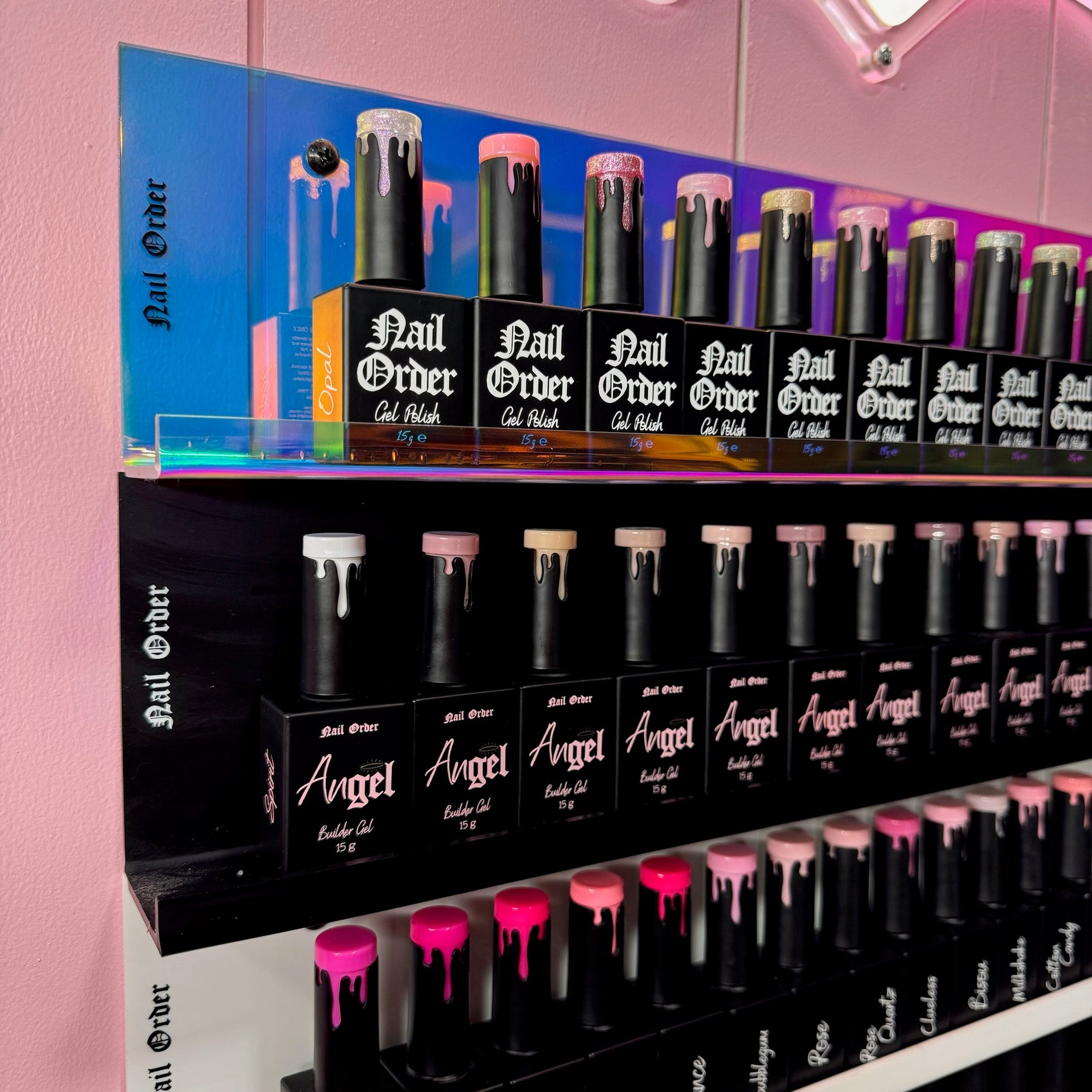 Gel Polish Shelving System (2 sizes and 5 colours)