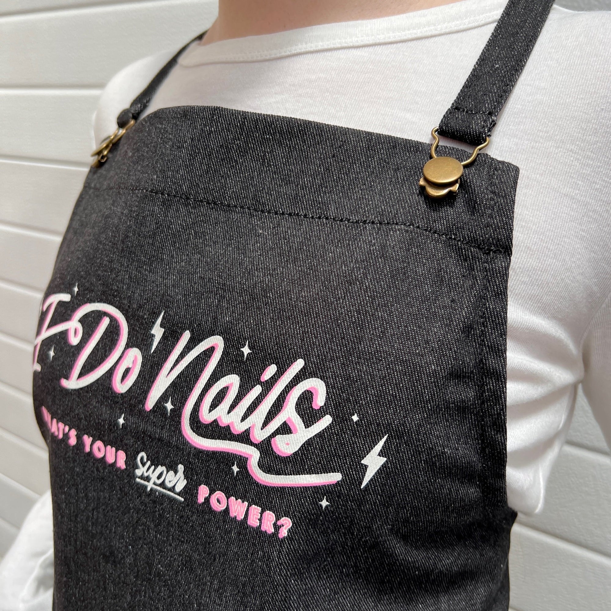 "I Do Nails" Short Denim Apron (2 Colours) - Nail Order