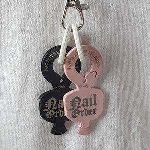 Nail Order Keysie - Nail Order 10 / Black & Pink/White Mixed