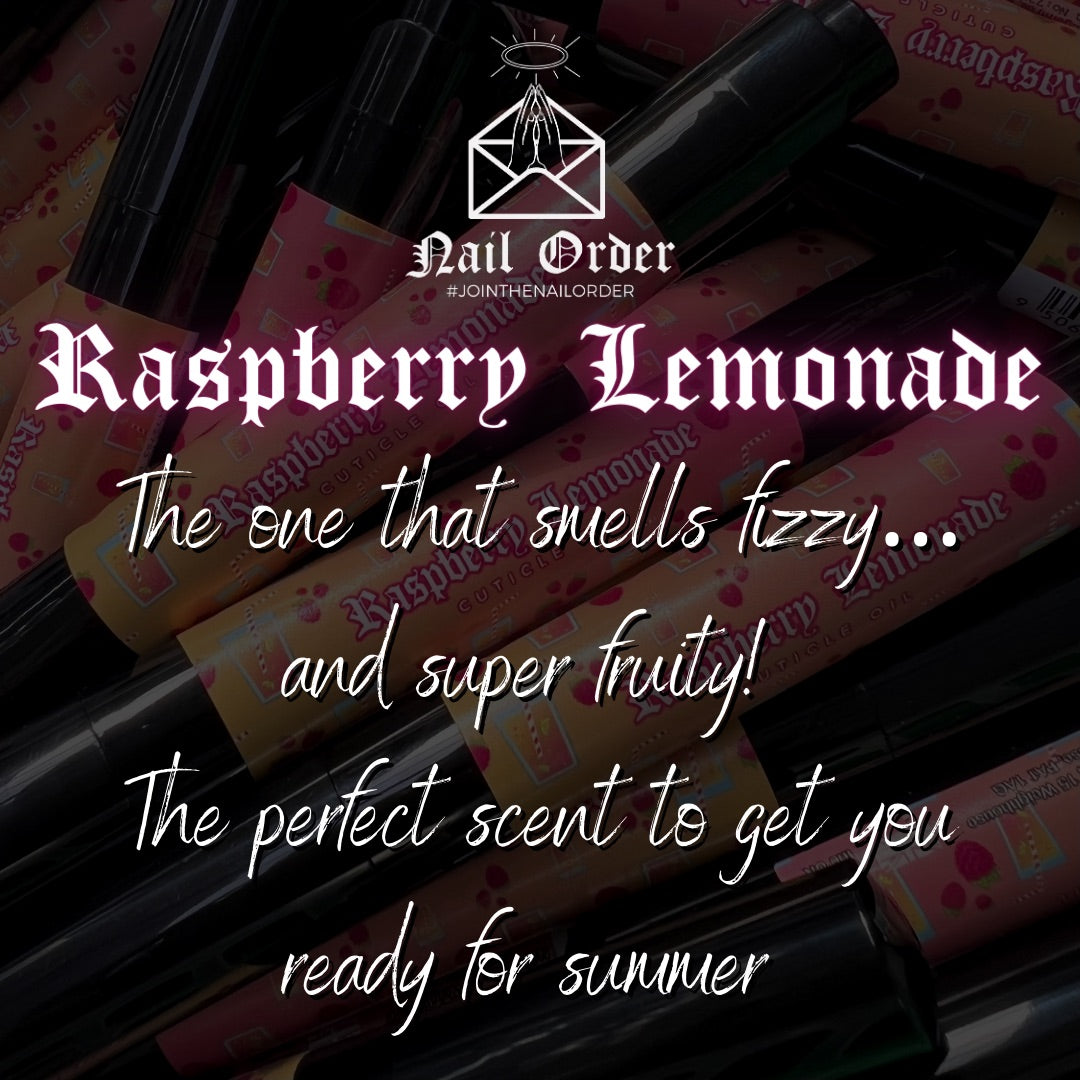 Mini Raspberry Lemonade 10ml Dropper Bottle Pack of 6 - Cuticle Cream & Oil