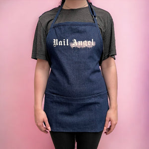 "Nail Angel" Short Denim Apron (2 Colours) - Nail Order