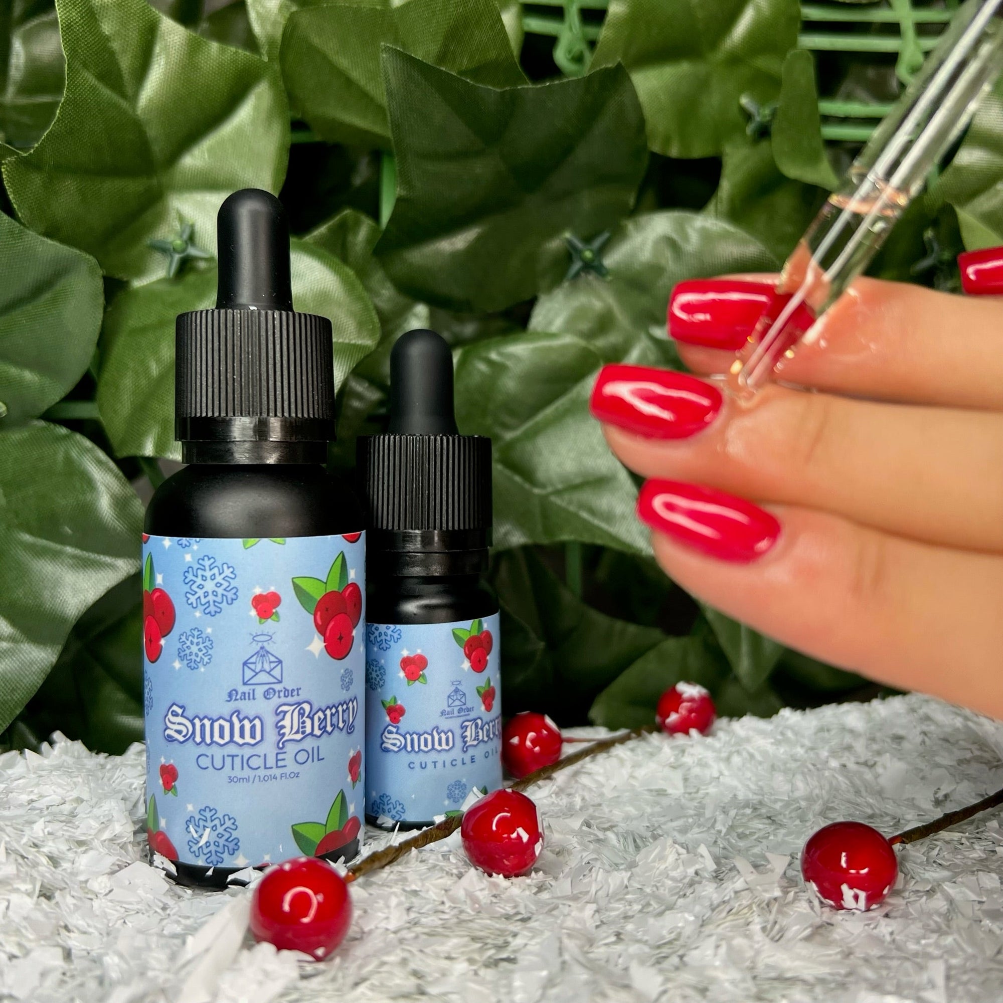 Snow Berry 30ml Dropper Bottle - Cuticle Cream & Oil