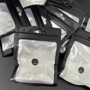 Clear Square Medium Refill Bag of Tips (50) - Nail Order 3