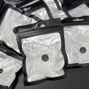 Clear Square Medium Refill Bag of Tips (50) - Nail Order 1