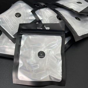 Clear Square Medium Refill Bag of Tips (50) - Nail Order 10